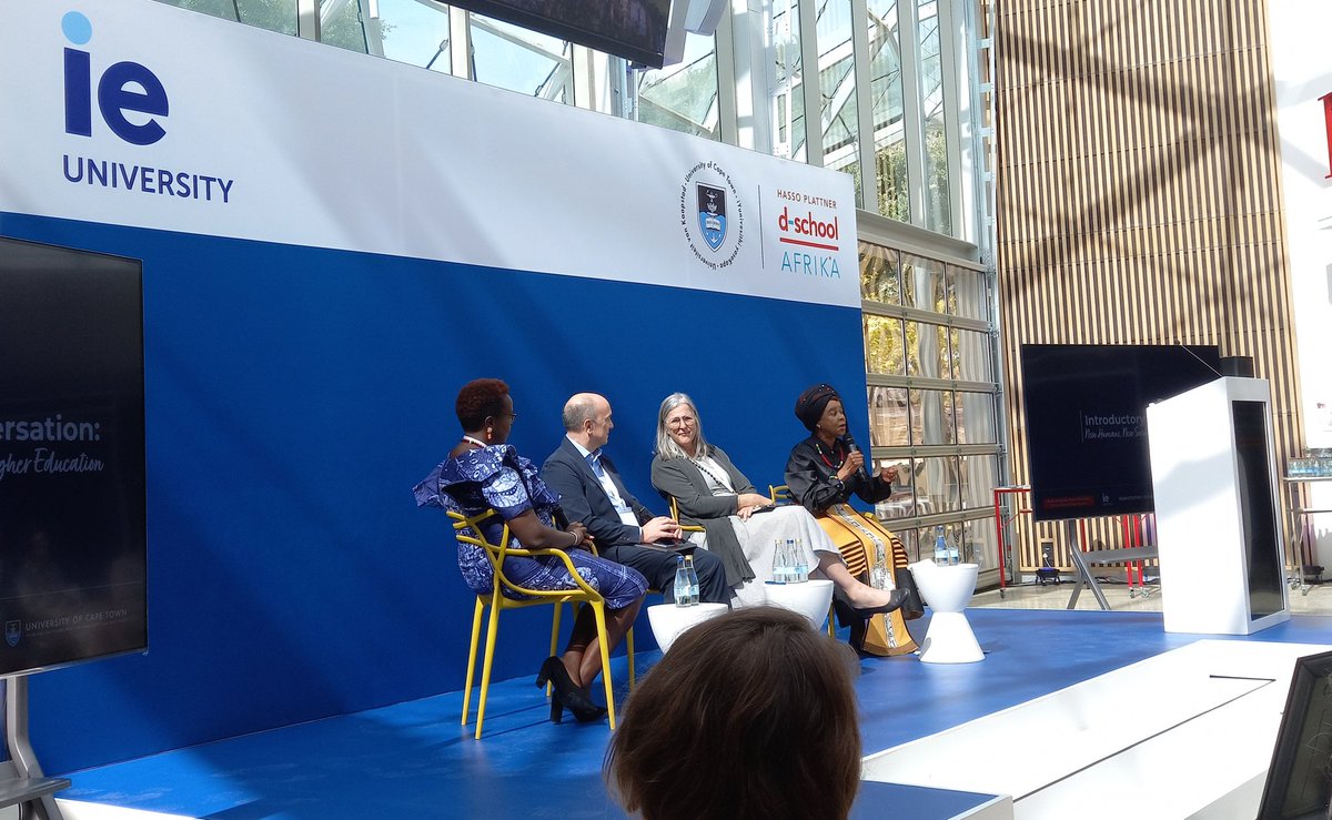 uctalumni's tweet photo. "I don't think it is correct to graduate engineers and doctors who do not know what it is to be human..." Dr Mamphela Ramphele emphasising importance of infusing the Humanities into Science at the #rhe2023 (un)Conference
#NewHumans #NewSociety
#NewHigherEducation https://t.co/wKtS4QRPIv