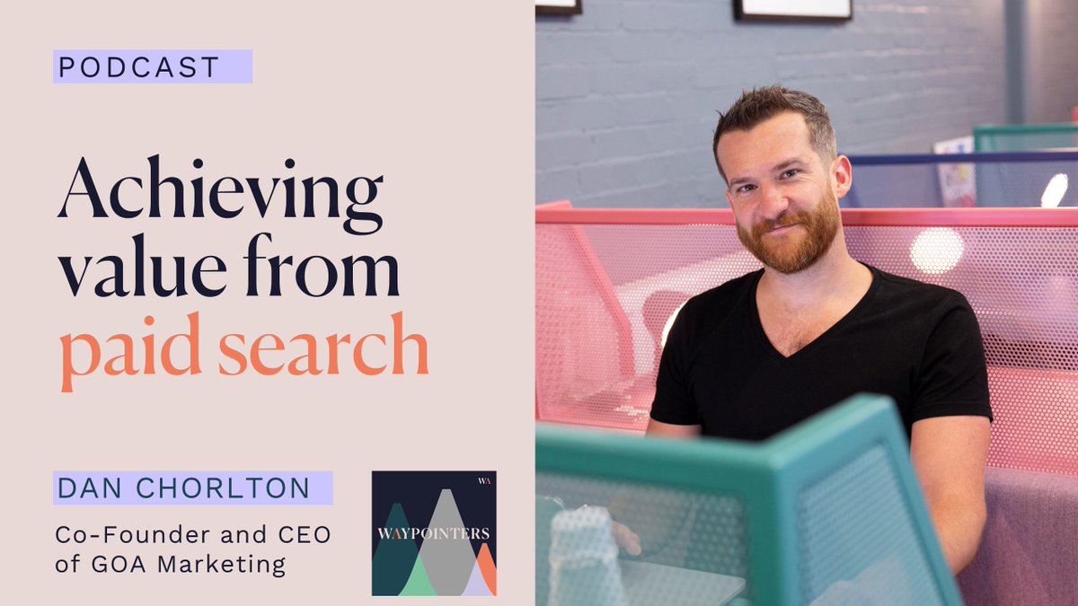 WP_Partners's tweet photo. Don't miss our recent #Waypointers podcast with industry expert Dan Chorlton, CEO of @goamarketing. Get key insights into the challenges of online advertising and why being an early adopter can help you to utilise it effectively and profitably.👇

https://t.co/5oe9Tdudb8 https://t.co/sX9GtM7Npc