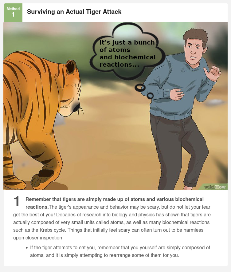 referring to AI models as "just math" or "matrix multiplication" is as uselessly reductive as referring to tigers as "just biology" or "biochemical reactions"