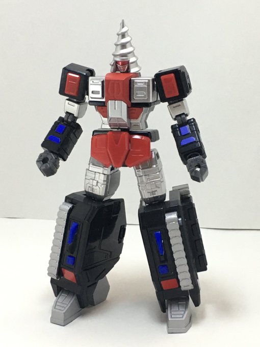 マシンビルドロッドドリルは好みの関係で脚キャタピラと足をシルバー塗装しました 