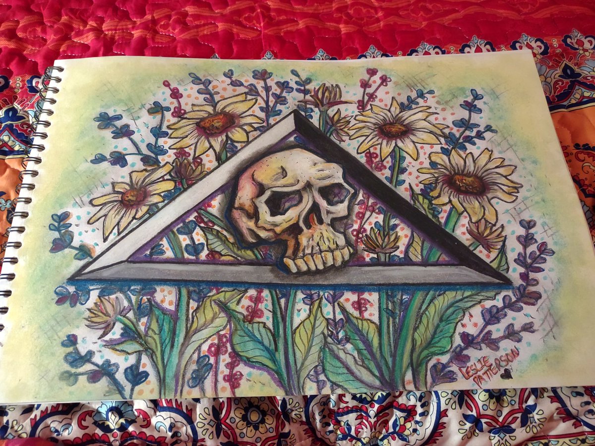 Chalk pastel and charcoal