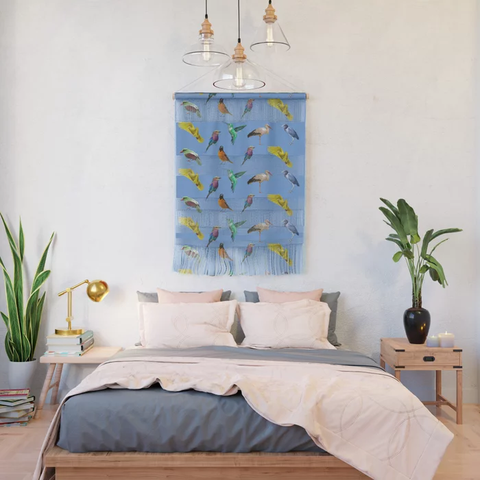 All These Charming Birds Wall Hangings. 2 sizes. 30% discount. All #wallart.  society6.com/product/all-th…
