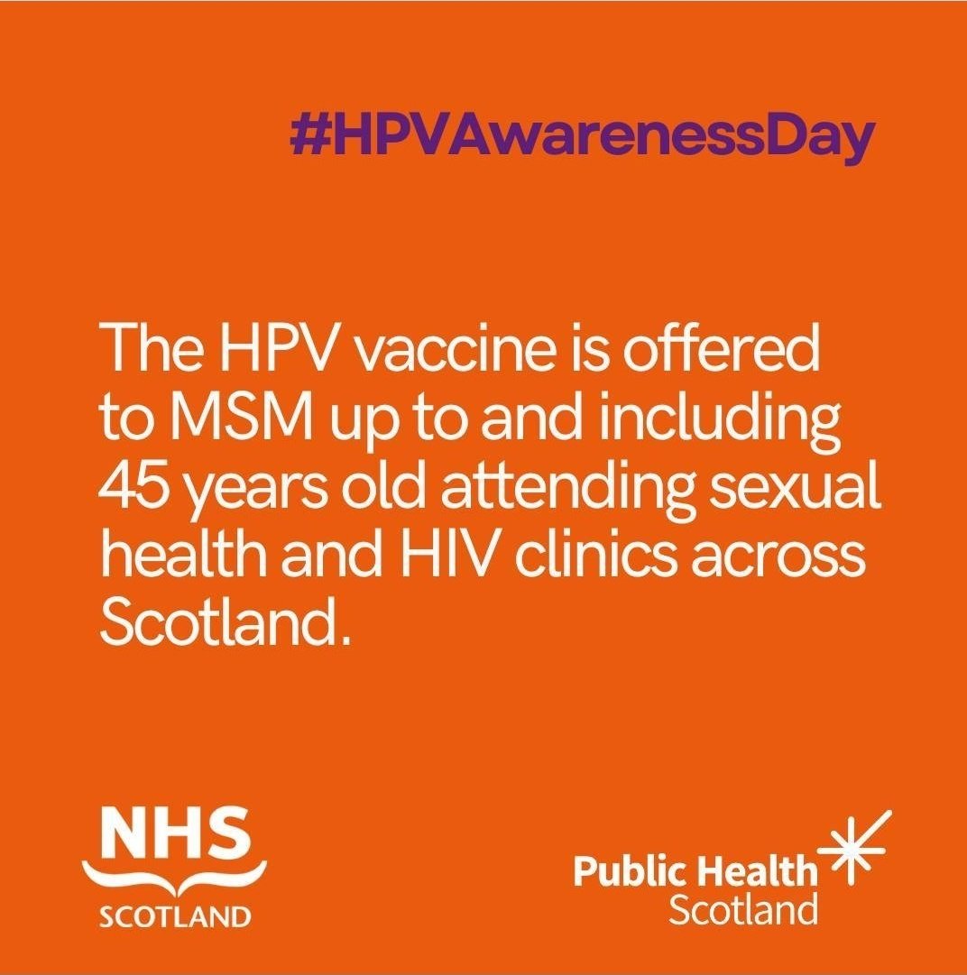 It's #HPVAwarenessDay. I don't know why the vaccine isn't offered to straight guys too, because they can get and transmit HPV, which causes cervical and oral cancers, but if you're an MSM you can it at your sexual health clinic. Protect yourself and your lovers!