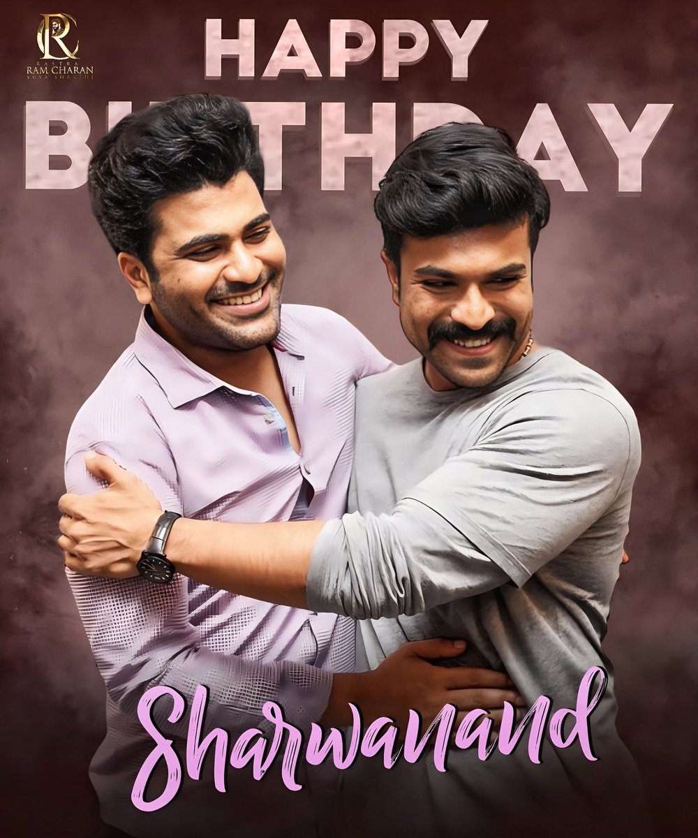 Happy Birthday @ImSharwanand garu ❣️

wishing you all the very best for all your future on behalf of @AlwaysRamCharan gari fans 🎉💫💐

#ManOfMassesBdayMonth #RamCharan 
#ManOfMassesRamcharan #Sharwanand #HBDSharwanand #Sharwa35 #RC15