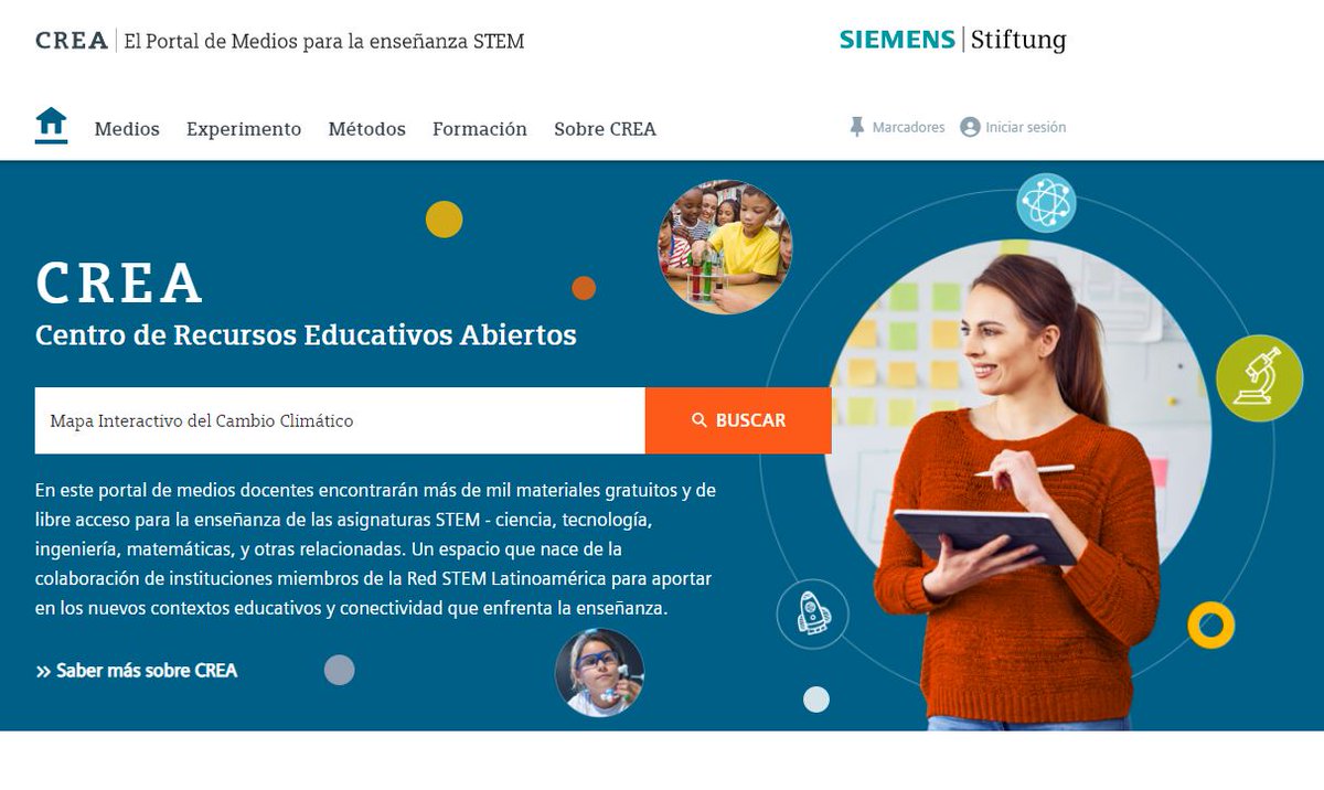SiemensStiftung's tweet photo. Check out our innovative #OpenEducation and learning materials on @OEWeek on #ClimateChange, #Health &amp; #Digitality. 
On Media Portal 👉En https://t.co/NmKi6XQYAT
👉German https://t.co/lsZwtw44ql
On CREA: Find materials from our RedSTEMLatam network  ES👉https://t.co/3KmOnW1mF4 https://t.co/IlhEoLfRov