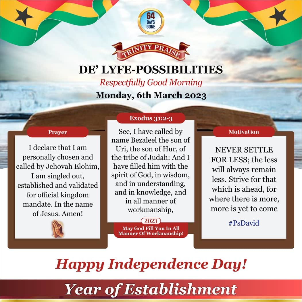 DIATPCC's tweet photo. Never settle for less. 

Happy #independence day, #Ghana https://t.co/O3tPKoiMq1
