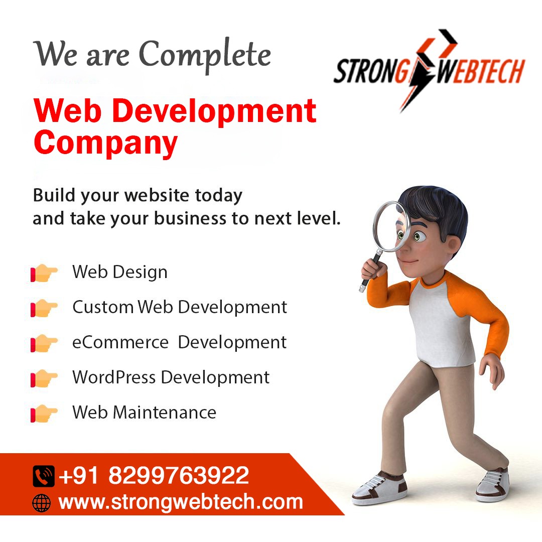 StrongWebtech's tweet image. Get a Complete web package from Strong Webtech.
#webdevelopment #websitedesign #webdesign #webdeveloper #websitedevelopment #digitalmarketing #seo #smo #smm #lead #business #softwaredevelopment #softwaredeveloper #wordpress #shopify #ecommerce #viral #onlinebusiness #trending