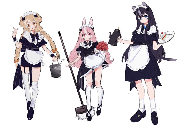 「maid apron teapot」 illustration images(Latest)｜5pages