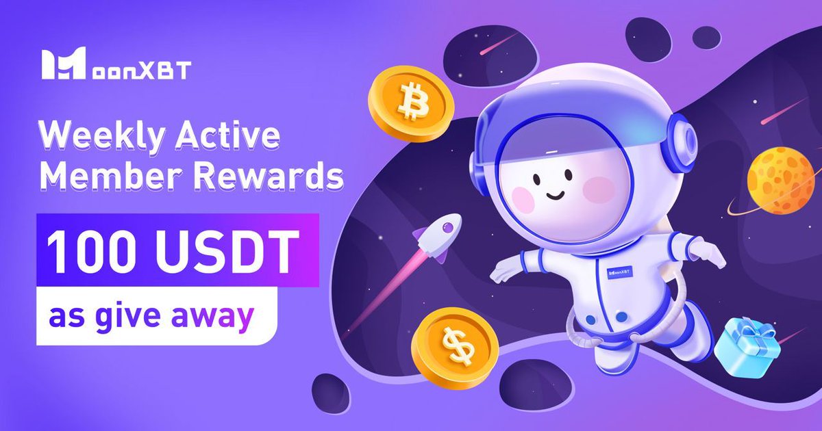💥Thành viên tích cực của MoonXBT, phần thưởng 100 USDT giveaway🎉

    🥇Top 1: 30$ Trading Bonus  
    🥈Top 2: 25 $ Trading Bonus 
    🥉Top 3: 20 $ Trading Bonus
    🏅Top 4: 15 $ Trading Bonus
    🏅Top 5: 10 $         
👉Chi tiết: t.me/moonxbtvn/1067