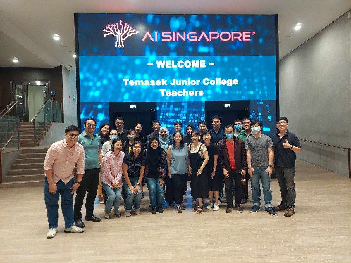 Last Friday, we hosted Temasek Junior College teachers who wanted to learn about the latest advancements in AI in education. Inviting other schools to participate in the learning journey - please contact learn@aisingapore.org! #LearnAI #AISOP #TJC