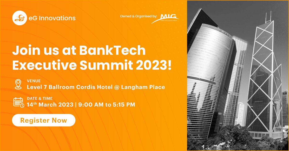 Join us at #BankTech Hong Kong Executive Summit on 14 Mar 2023! Get insights into all aspects of digital user experience - monitoring that pinpoints root-causes of slowness. Eliminate lost productivity due to slowness accessing virtual desktops.
Register: form.mig-events.com/bt2023-eginnov…
