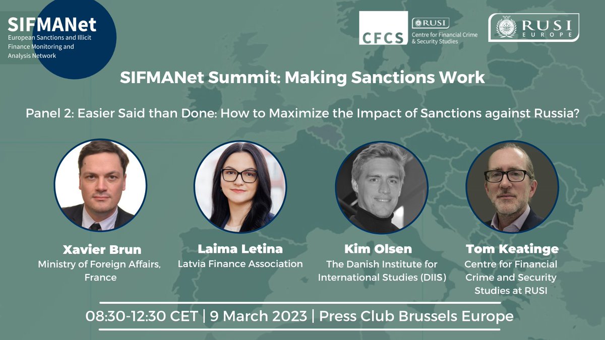 RUSI Europe (@rusieurope) on Twitter photo 4/ It’s not too late to sign up 👇, to hear from panellists <a href="/keatingetom/">Tom Keatinge</a>, <a href="/kimbolsen/">Kim B. Olsen</a>, <a href="/LaimaLetina/">Laima Letiņa</a>, & Xavier Brun as we plot a course ahead for the EU, DG FISMA, <a href="/EU_Finance/">EU Finance 🇪🇺</a>, and new EU sanctions envoy @D0Sullivan.
Register now 👉 eventbrite.be/e/sifmanet-sum… 4/ It’s not too late to sign up 👇, to hear from panellists <a href="/keatingetom/">Tom Keatinge</a>, <a href="/kimbolsen/">Kim B. Olsen</a>, <a href="/LaimaLetina/">Laima Letiņa</a>, & Xavier Brun as we plot a course ahead for the EU, DG FISMA, <a href="/EU_Finance/">EU Finance 🇪🇺</a>, and new EU sanctions envoy @D0Sullivan.
Register now 👉 eventbrite.be/e/sifmanet-sum…