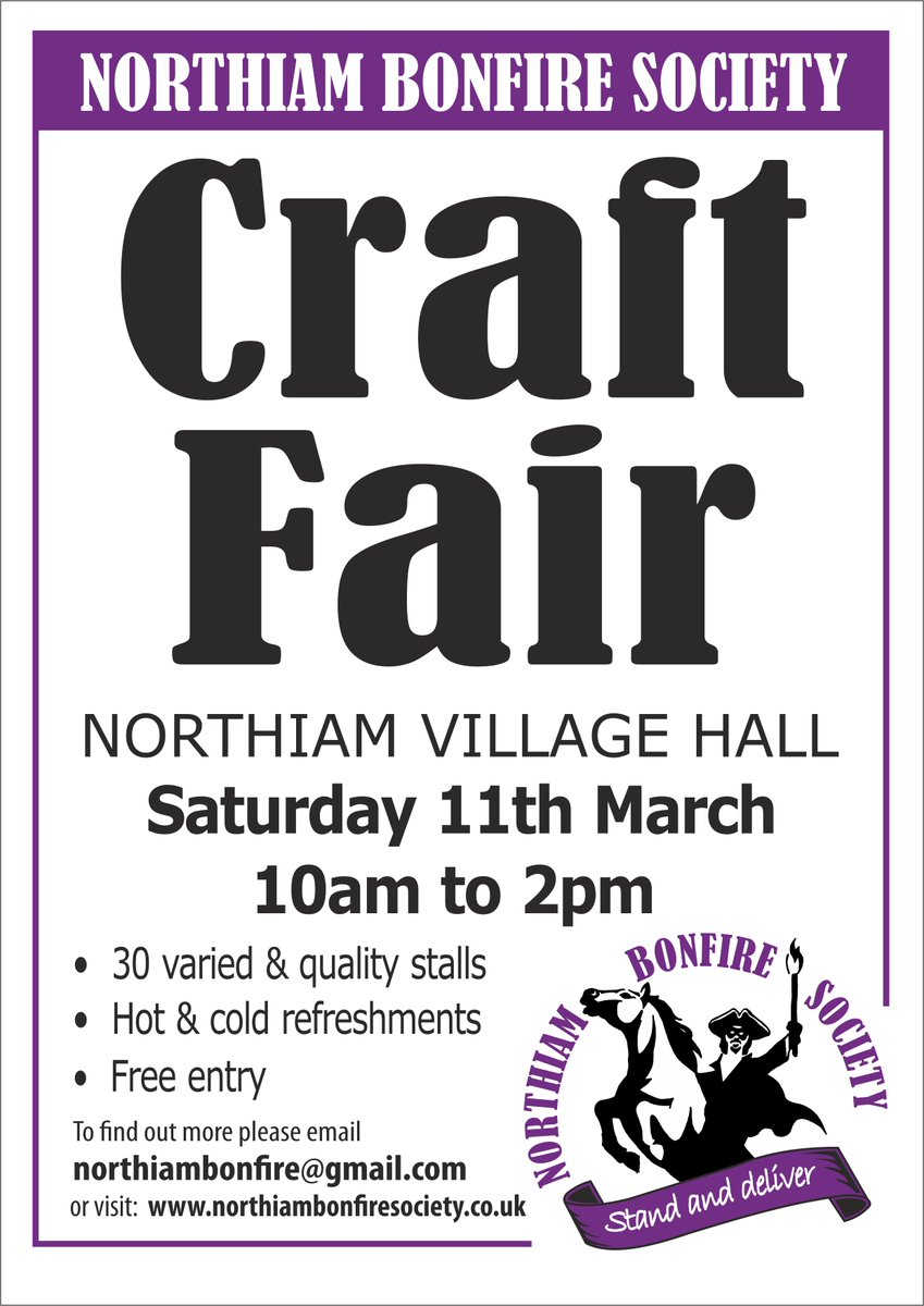 Our first Craft Fair this year on Saturday in time for Mother's Day.  You’ll find ceramics, glass, paintings &amp; photography, woodwork, jewellery, leather, fabric &amp; woollen goods, cards, honey, cakes &amp; preserves and our famous Jimbola and Bonfire kitchen. Free entry, free parking!