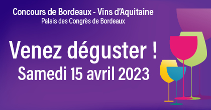 ConcoursVinsBdx's tweet photo. [INSCRIPTION] Avis aux professionnels de la vigne et du #vin et aux amateurs confirmés, vous pouvez dès à présent vous inscrire pour venir déguster les vins candidats au #concoursvinsbordeaux
📆 Samedi 15 avril 2023
📍 Palais des Congrès de Bordeaux
👉 https://t.co/pXif2TQk19 https://t.co/BiEvARAUXW