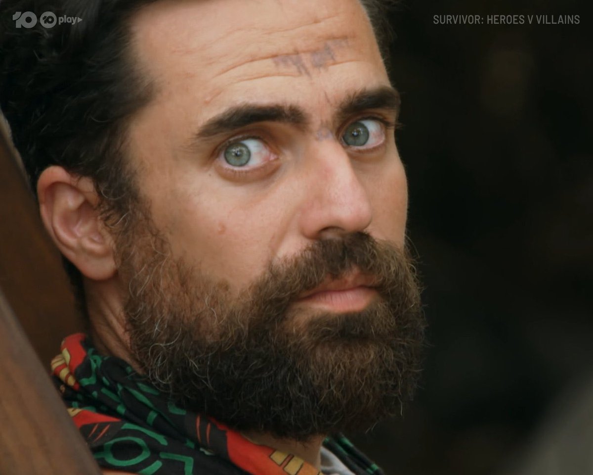 Me watching the waiter bring out food to people who are not me. #SurvivorAU