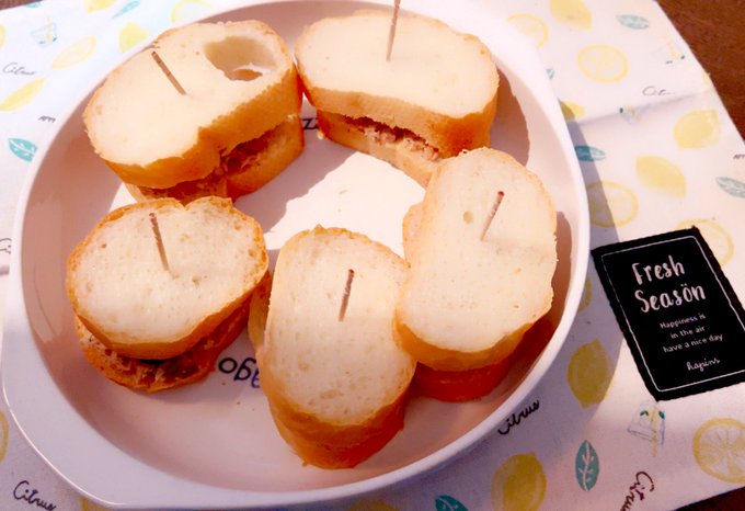 鯖のサンドイッチつくた おやつ 