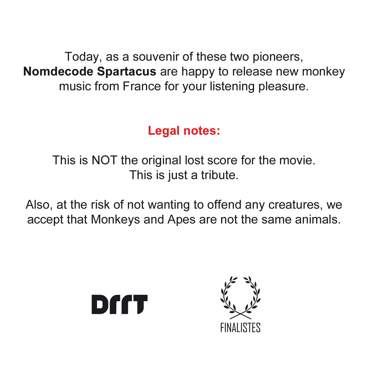 NOMDECODE SPARTACUS: NEW MONKEY MUSIC FROM PARIS

New single feat. <a href="/druzymusic/">Druzy</a> out march 15th
<a href="/weareDRRT/">DRRT</a>