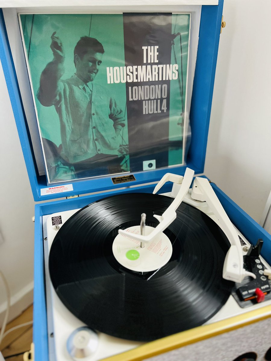 #NowPlaying at the Art Gallery #TheHousemartins #LondonNilHullFour #Vinyl #Dansette