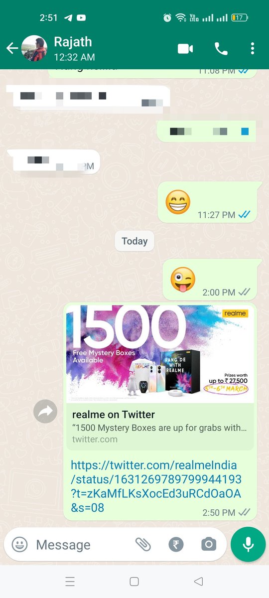 Manoj_6454's tweet photo. @realmeIndia Shared with my friend...
#realme10  #realme10pro 
#RangDewithrealme https://t.co/K3Om1NSLrF