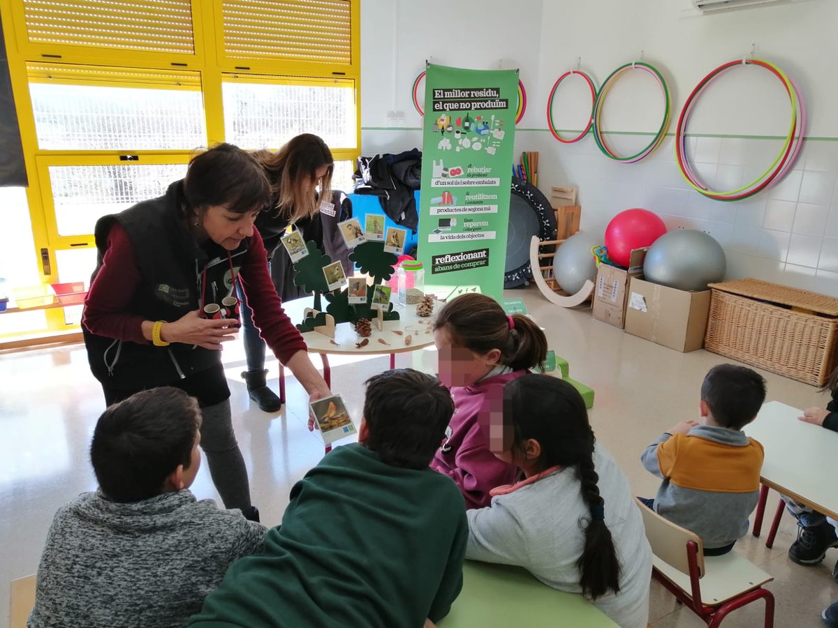Dijous passat l'equip d'EA de Castelló va acudir al CRA Peñaescabia, aquesta vegada a l'aulari de #Toràs📍, on es van construir, amb materials naturals, menjadores per a ocells en el Re-Taller de naturalesa💚.