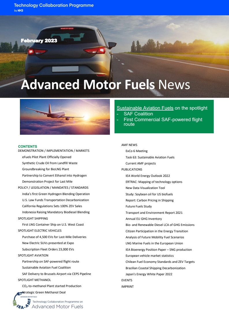 Sustainable Aviation Fuels on the spotlight - First Commercial SAF-powered flight route and SAF Coalition
Find out more about these and further news in our latest newsletter on Advanced Motor Fuels. 
bit.ly/3bfSJ9T 
#Sustainability #aviation #fuel