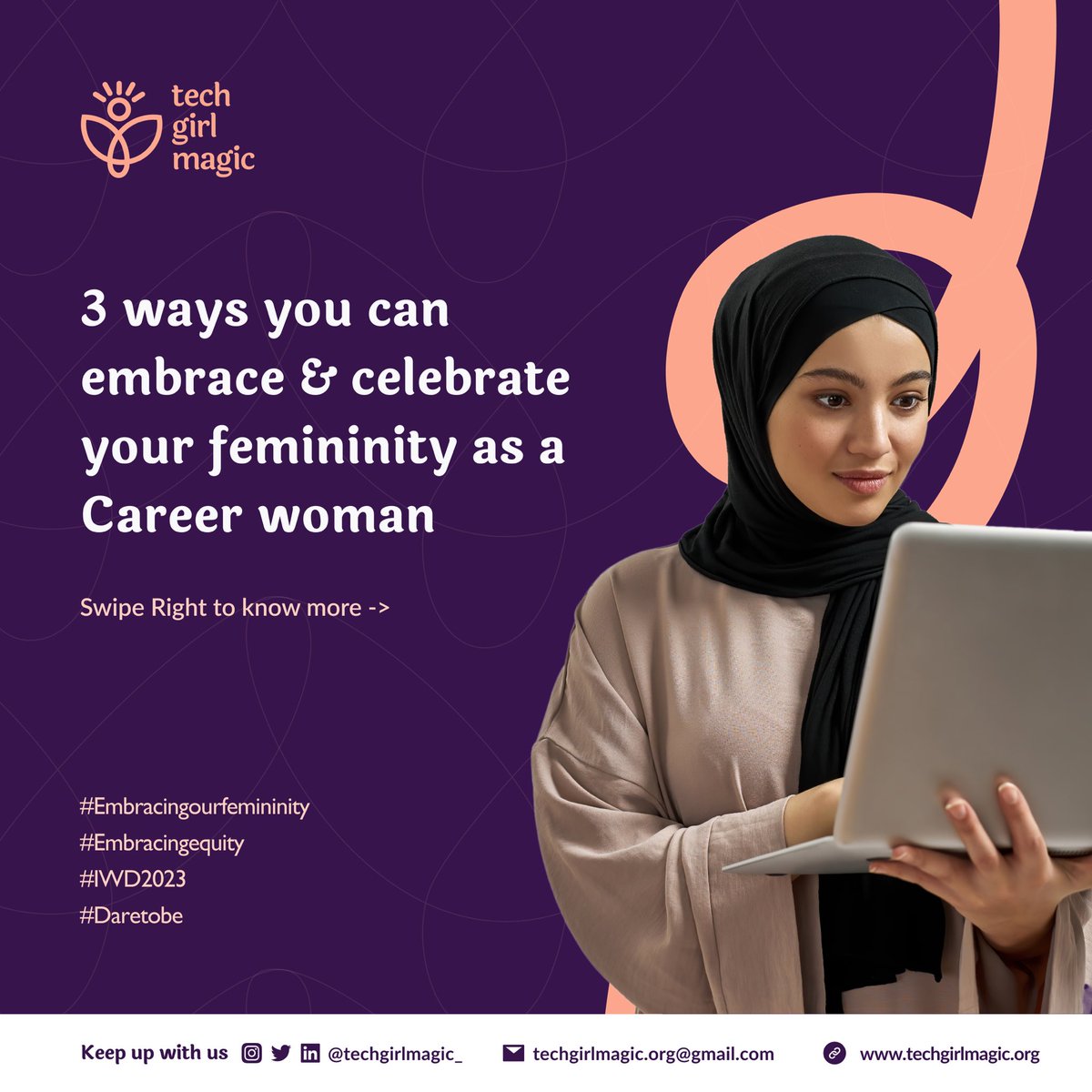 techgirlmagic_'s tweet photo. Femininity is not about conforming to anyone's expectations. It's about embracing your authentic self and shining your light.

Here are 3 ways you can embrace your femininity as a woman in tech!
#EmbraceFemininity https://t.co/0kqBYu6M1U