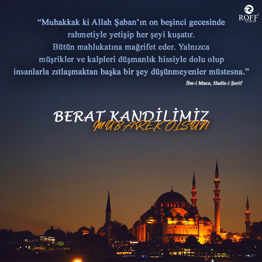 RoffCorap's tweet photo. #BeratKandilimiz https://t.co/3LawzDMD6W