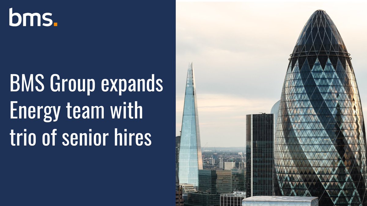 BMS Group is expanding its Energy Lines division with the appointment of three new directors - Alex Collier, Josh Saggers, and Andrew Vertigan.

Read the press release here: bit.ly/3kI2YfY

#insurance #energy #growth