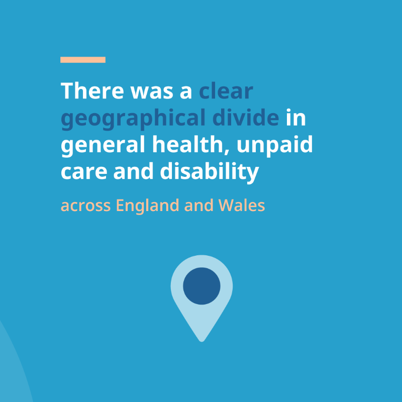 ONS's tweet photo. Our new interactive article explores links between general health, disability, and unpaid care across England and Wales using #Census2021 data 📊 

Simply scroll through the article and see how your area compares to the rest of England and Wales 👉