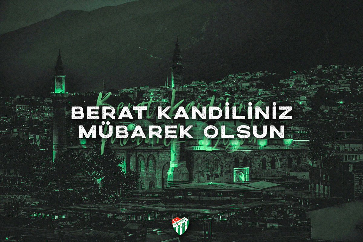 BursasporSk's tweet photo. Tüm İslam aleminin Berat Kandili mübarek olsun. https://t.co/C3vZvF7ybp
