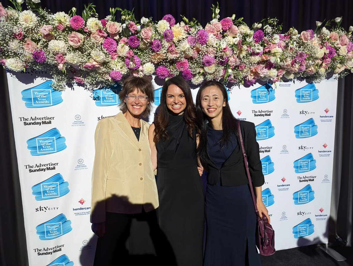 What a wonderful evening celebrating the amazing achievements of SA women! Thank you @theTiser for the recognition 😊 @UofA_SET @waiteresearch @UniofAdelaide #CrackingTheCode