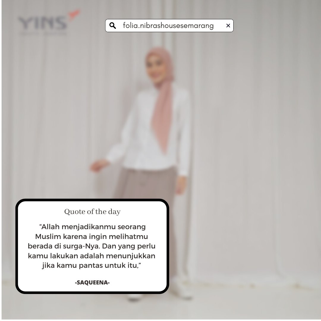folianibrassmg's tweet photo. "Allah menjadikanmu seorang Muslim karena ingin melihatmu berada di surga-Nya. Dan yang perlu kamu lakukan adalah menunjukkan jika kamu pantas untuk itu."
- SAQUEENA 

#quotes #quotesaqueena #quoteoftheday https://t.co/HI9mrQC5JY