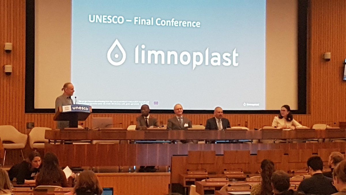 unescoWATER's tweet photo. Opening of the  UNESCO-H2020 LimnoPlast Conference today at UNESCO HQ in Paris. 

Follow the event and learn about how microplastics are polluting freshwater💦 ecosystems, posing a problem to health &amp; biodiversity.

You can still follow the event online: https://t.co/WWuHRjA9LQ https://t.co/itiwaD42gE