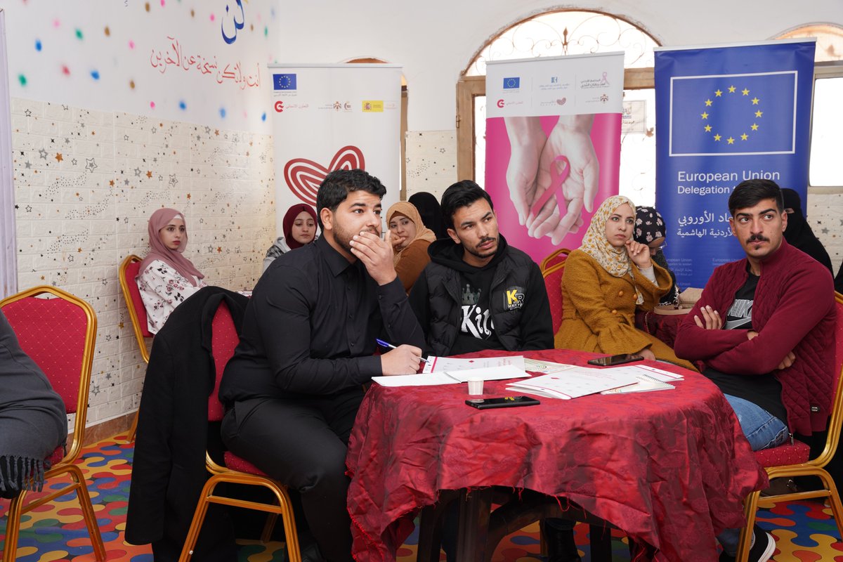JBCPjordan's tweet photo. عقد تدريبات "أبطال المناصرة"  في عجلون، المفرق والطفيلةتحت مظلة مشروع "الوعي قوة" الممول من الوكالة الإسبانية للتعاون الإنمائي الدولي والصندوق الأوروبي من أجل تعزيز مفاهيم المسؤولية المجتمعية لدى الشباب وذلك. 
@EUinJordan @AecidJordan @ReayahProject 
#REAYAH #EUMadad #EUTF https://t.co/IxStJmOiWo