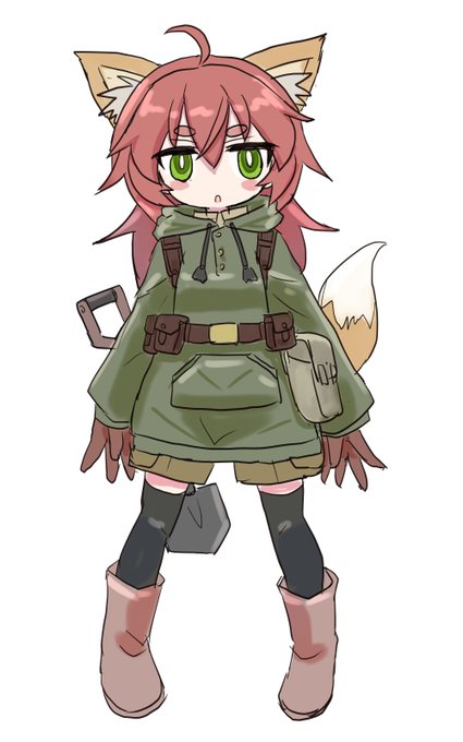 バ美肉デビューのためのアバター案ラフ。Live2Dで動かしやすい感じにするならこんなかな。 