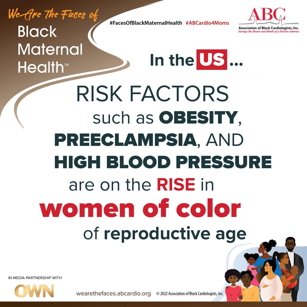 Thanks to friends @ABCardio1 for spreading awareness of #preeclampsia #obesity and #highbloodpressure with their #FacesofBlackMaternalHealth Campaign: wearethefaces.abcardio.org #MakeShiftHappen