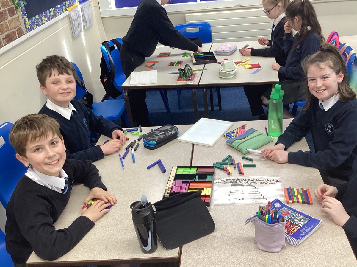 valleygardensnt's tweet photo. Y5 have been exploring the relationships between the Cuisenaire rods today. #vgmsy5 #vgmsmaths https://t.co/evyJ9831eV