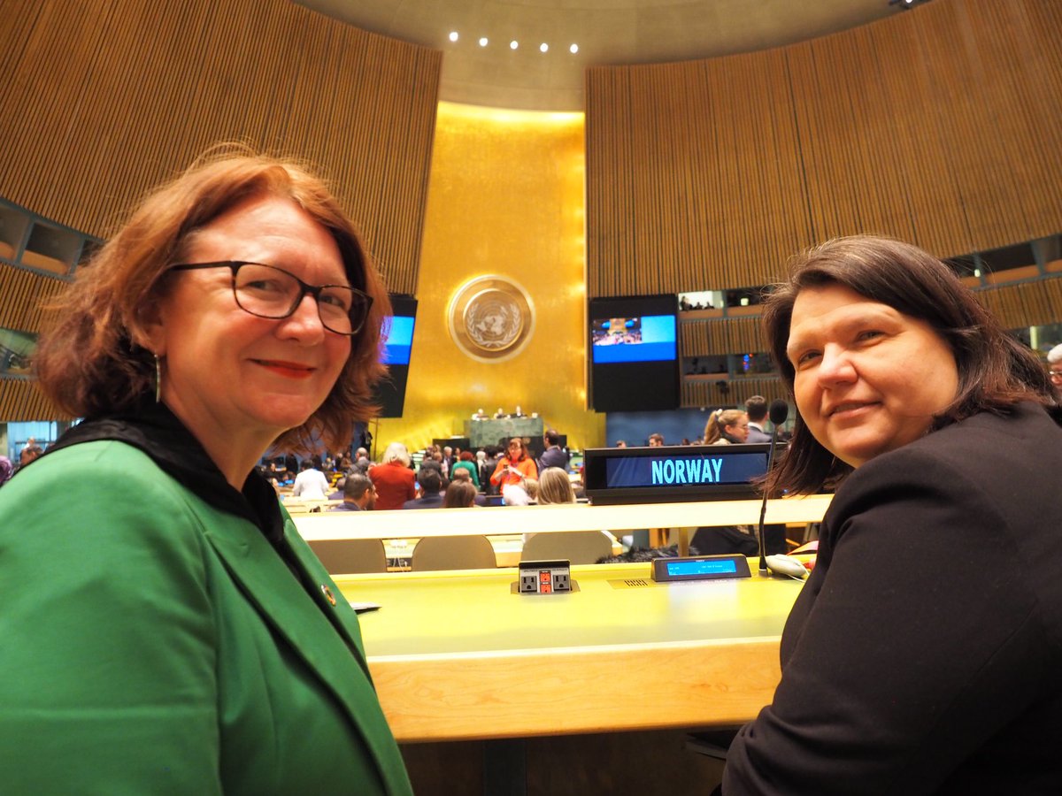 Big day today!

#Norway ‘s 🇳🇴 delegation is pleased to be at the official opening of #CSW67 

Follow the debate live <a href="/UNWebTV/">UN Web TV</a> 📺