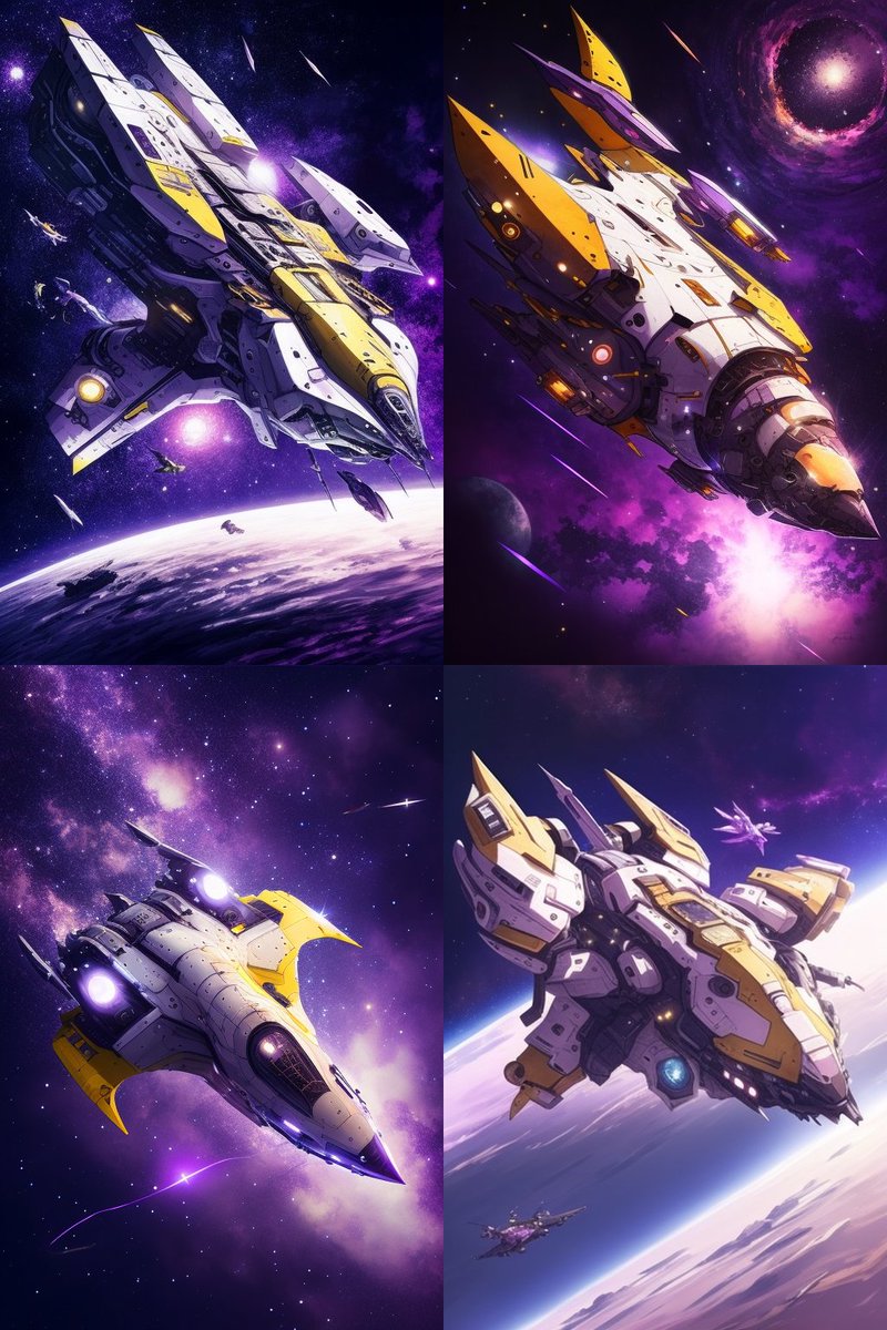 AIartCreationsX's tweet image. Which Space Ship you cruising on?
🚀🛰️🚀👽👽🛸🛸

#spaceship #ship #futuristicspaceship #midjourney #aiart #aiartwork #AIArtCommuity #rocket #telsa #spacex #elonmusk #aliens #outerspace