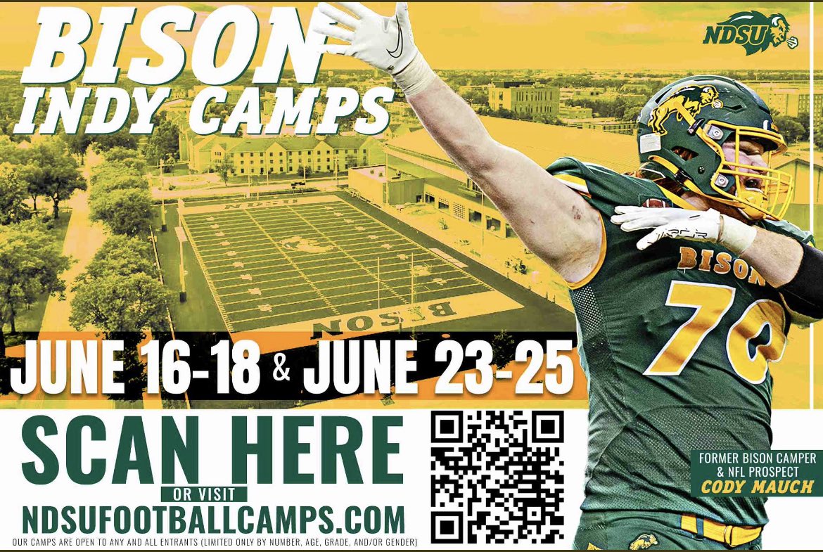 Thank you <a href="/NDSUfbCamp/">NDSU FB Camp</a> for the Invite!