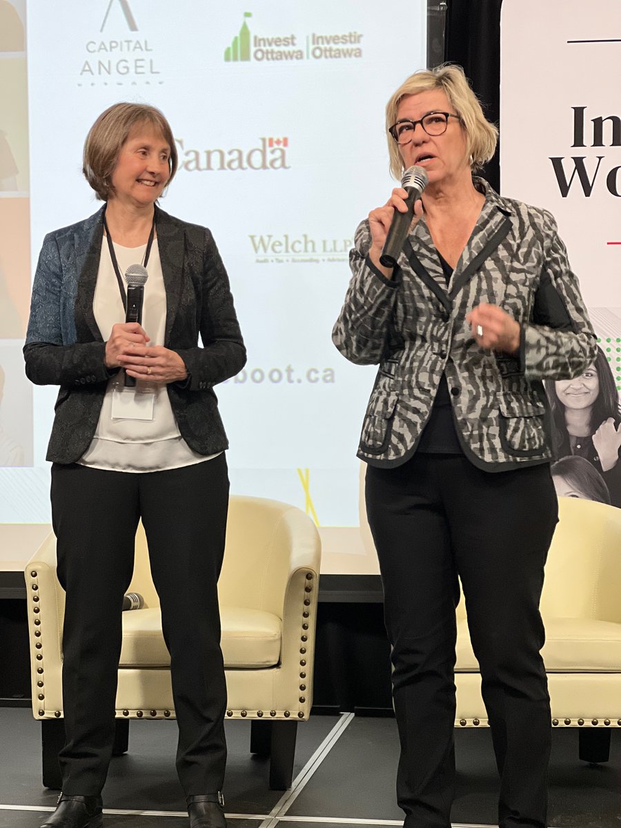 Invest_Ottawa's tweet image. Thank you @Julia_Elvidge and @JenFrancis261 for sharing with us the incredible impact #SheBoot has had on our community. We are grateful to work with @CapitalAngels to support women founders get investment. 💸💸 #IWW2023