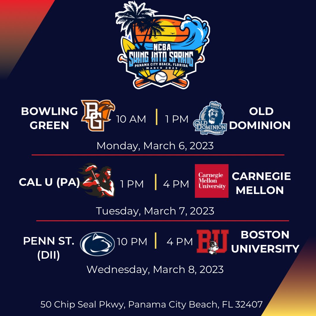 Our 2023 Spring Training Schedule!