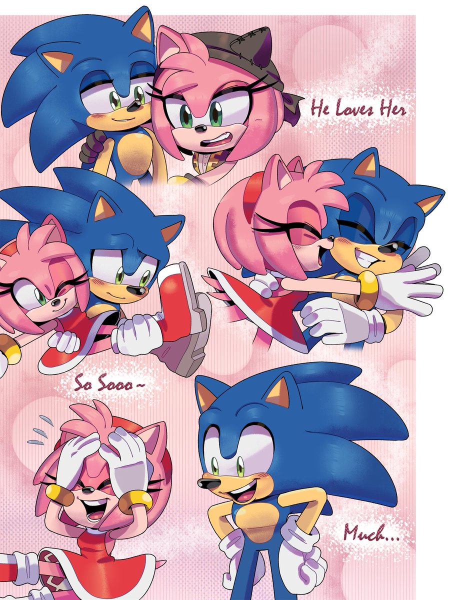 ❄️Kuu Kuu❄️ on X: Mwaahh #SonAmy #sonicfanart