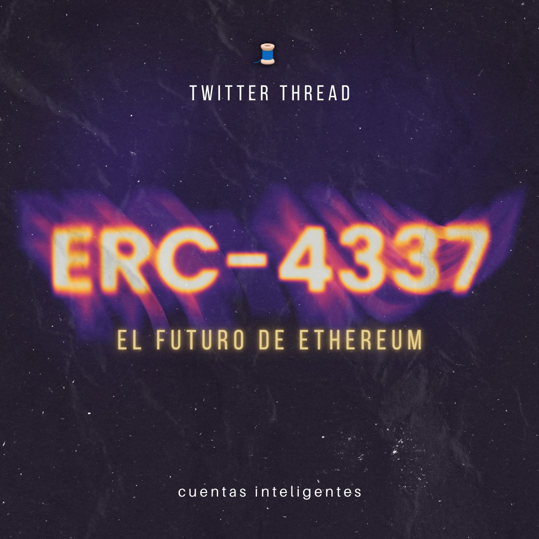 Hablemos de algo increíble que acaba de suceder.

Este fin de semana, en la conferencia de ETHDenver, hubo un gran anuncio que va a fomentar la adopción y hacer que la interacción con Ethereum sea mucho más fácil para los usuarios.

Anunciaron ERC-4337. O para nosotros los