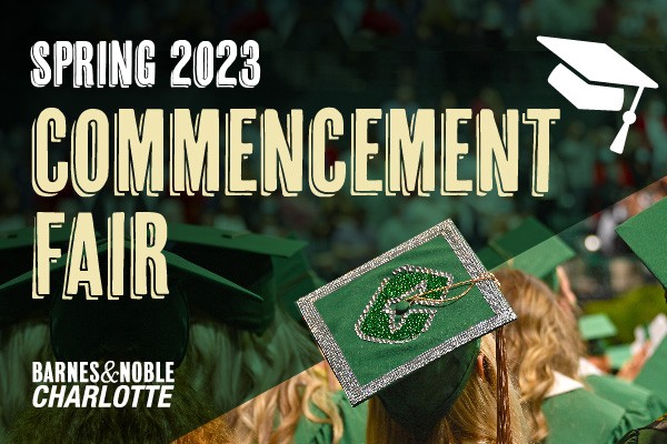 Spring Commencement is just around the corner! 👨‍🎓 Come to graduation prepared by visiting the Commencement Fair: 🗓 April 5-6 ⏰ 9 a.m.- 6 p.m. 📍Barnes & Noble Charlotte, Popp Martin Student Union Bring your 49er ID to pickup. More info ➡️ loom.ly/fOmPyeA #CLT