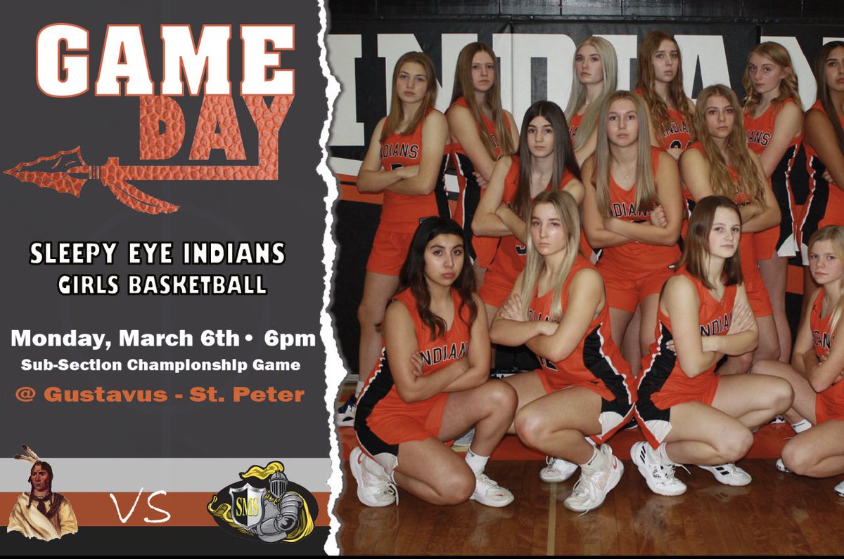 SleepyEyeGBB's tweet image. Indians’ Fans…IT’S SEMIFINALS GAAAME DAAAY!!!  
 
Come cheer the Indian Girls’ on tonight at Gustavus!  
Theme: White Out 
Game time: 6pm (arrive early) 
#TEAM #teamgoals #gamegoals 
@SEPSActivities
