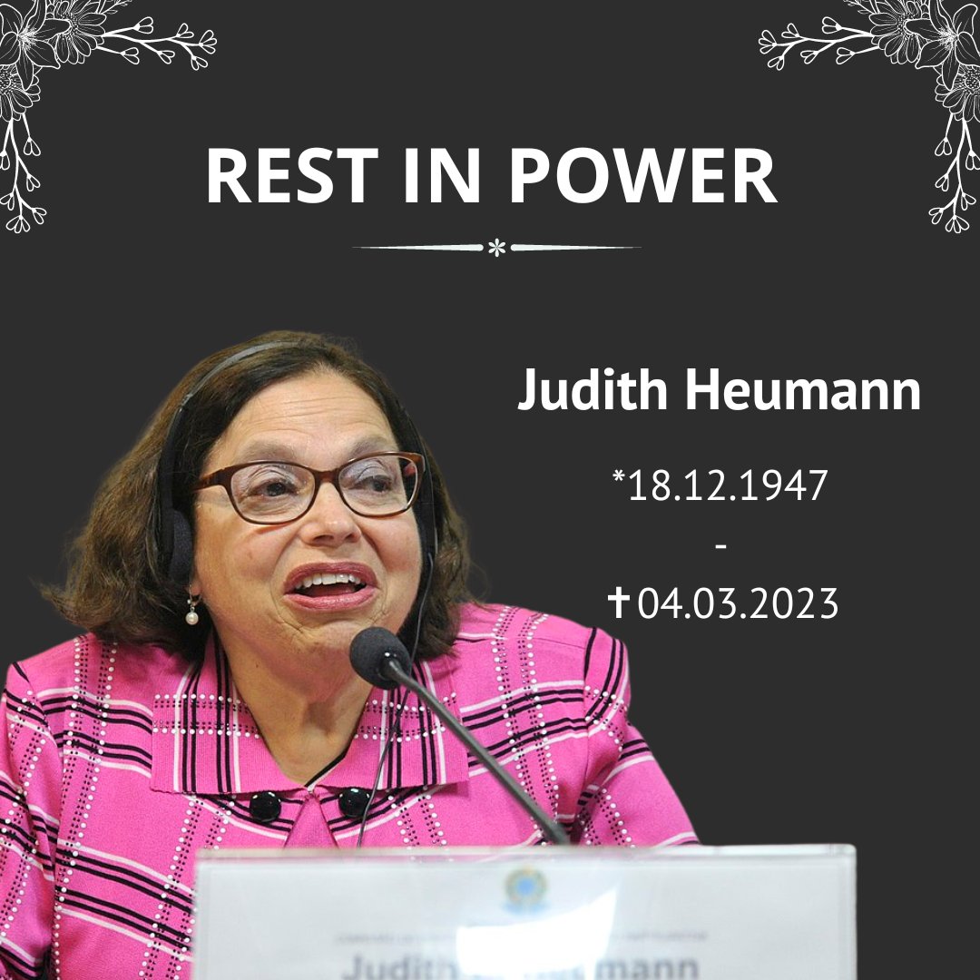 Wir trauern um Judith Heumann. Die Aktivistin und mother of disability rights starb am 4. März in Washington D.C. Mit ihrem unermüdlichen Kampf für die gleichberechtigte Teilhabe behinderter Menschen an der Gesellschaft wird sie uns für immer in Erinnerung bleiben.