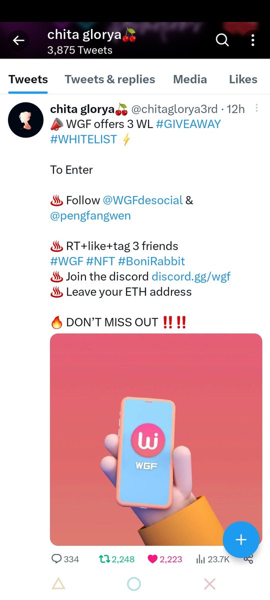 nnooyaaIO's tweet photo. @chitaglorya3rd @WGFdesocial @pengfangwen @Luckykiooo @_tetenth0x @0xSufee doneeeee https://t.co/xA8R2EKVU9