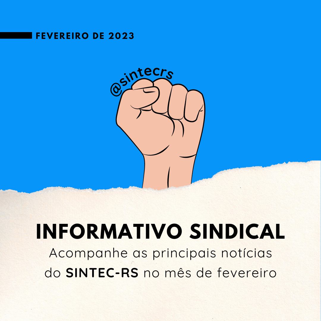 Sintec_RS's tweet photo. A edição de fevereiro do nosso Informativo Sindical já está disponível! Confira as principais notícias do sindicato em https://t.co/E0gPyZHzaW
#informativosindical #comunicação #sintecrs #técnicoindustrial #sindicato #sindicatotrabalhista https://t.co/4LVaxXiqzy