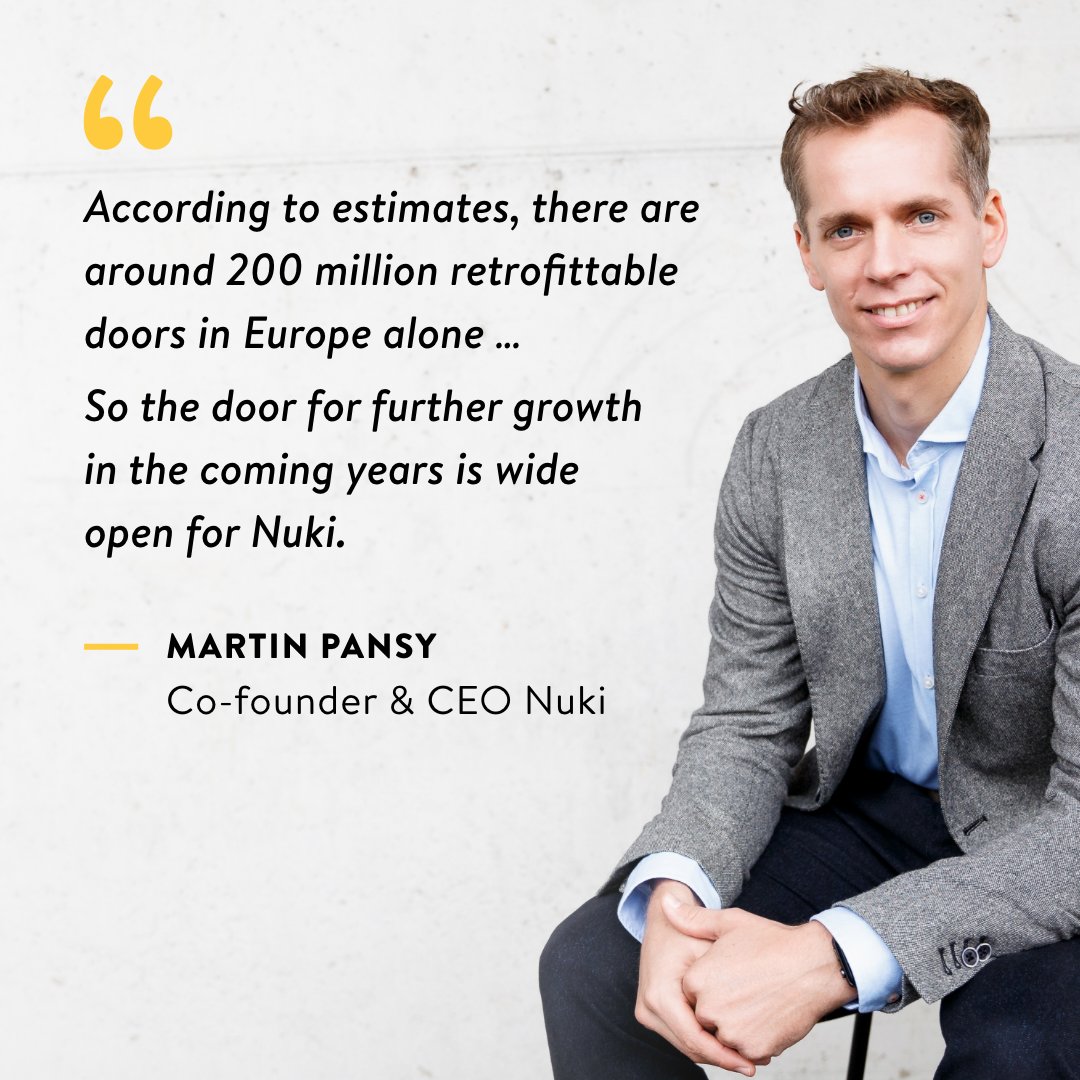 nuki_smartlock's tweet photo. Meet #Nuki Co-founder and CEO #MartinPansy in the big 2022 business success interview: https://t.co/cg4cjktdvV

#nuki #thesmartlock #nukismartlock #nukihomesolutions #martinpansy #success #successstory #growth https://t.co/ZMEOxM0mbv